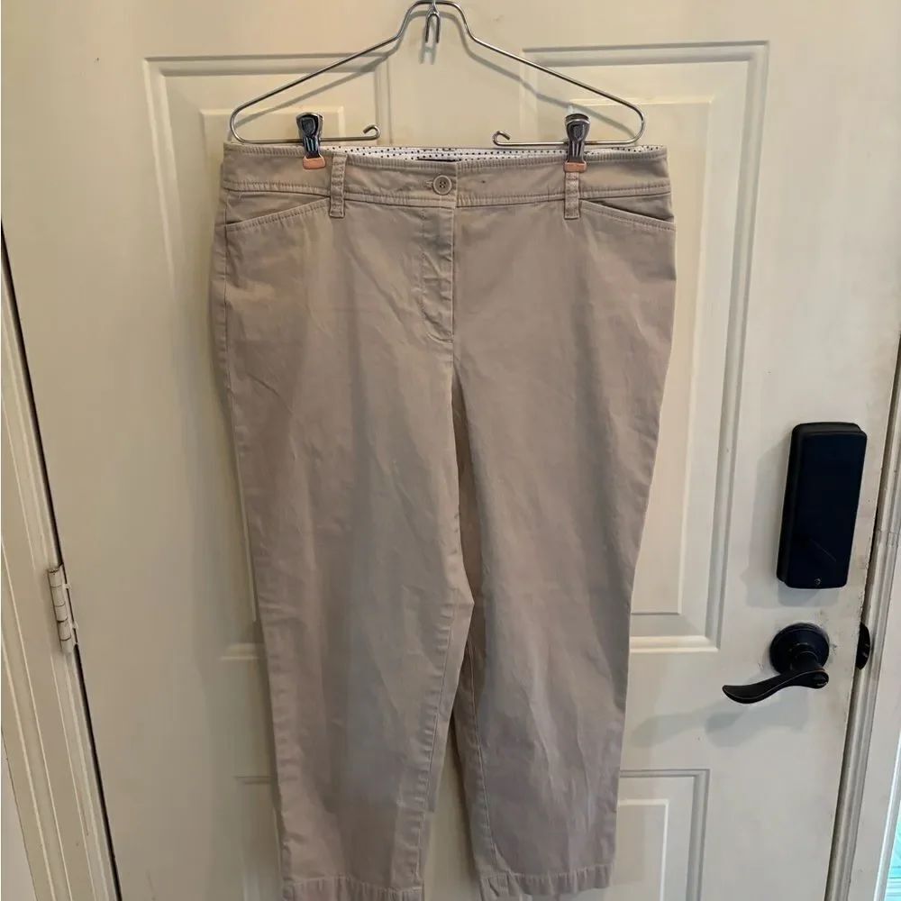 Talbots Tan Perfect Cropped Pants - Picture 5 of 5